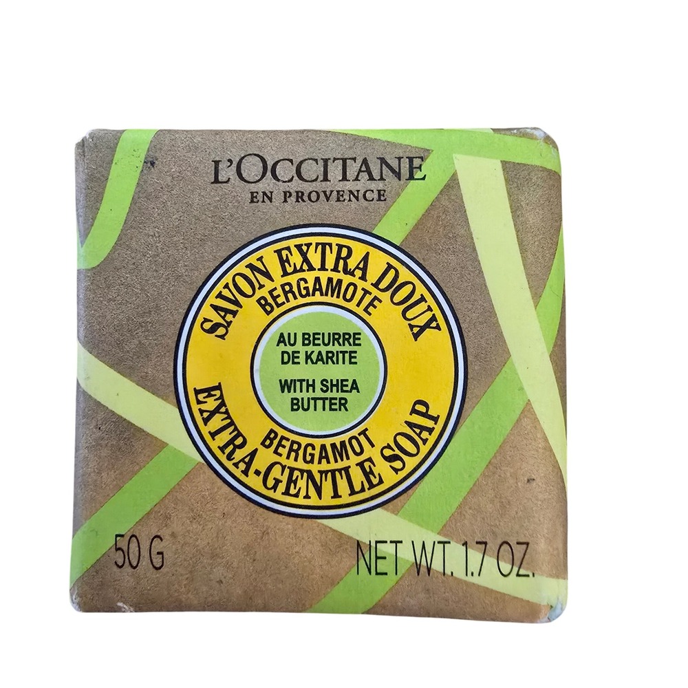 L'Occitane Bergamot Extra-Gentle Soap with Shea Butter 1.7oz 50g Made in France